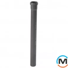 Труба каналізаційна Ostendorf HT-Safe 50*750, Варіант: З розтрубом, Вид каналізації: Внутрішня, Тип каналізації: Проста, Колір: Темно-сірий, Діаметр (мм): 50, Товщина стінки (мм): 1.8, Довжина (мм): 750, Матеріал: Поліпропілен PPR, фото 