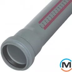 Труба канализационная Ostendorf HT-Safe без раструба 110*5000, Вариант: Без раструба, Вид канализации: Внутренняя, Тип канализации: Простая, Цвет: Темно-серый, Диаметр (мм): 100, Толщина стенки (мм): 2.7, Длина (мм): 5000, Материал: Полипропилен PPR, фото 