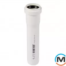 Труба канализационная Ostendorf HT-Safe white 40*150, Вариант: С раструбом, Вид канализации: Внутренняя, Тип канализации: Простая, Цвет: Белый, Диаметр (мм): 40, Толщина стенки (мм): 1.8, Длина (мм): 150, Материал: Полипропилен PPR, фото 