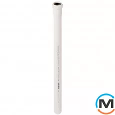 Труба каналізаційна Ostendorf HT-Safe white 40*2000, Варіант: З розтрубом, Вид каналізації: Внутрішня, Тип каналізації: Проста, Колір: Білий, Діаметр (мм): 40, Товщина стінки (мм): 1.8, Довжина (мм): 2000, Матеріал: Поліпропілен PPR, фото 