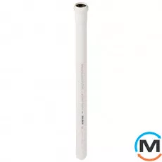 Труба каналізаційна Ostendorf HT-Safe white 40*500, Варіант: З розтрубом, Вид каналізації: Внутрішня, Тип каналізації: Проста, Колір: Білий, Діаметр (мм): 40, Товщина стінки (мм): 1.8, Довжина (мм): 500, Матеріал: Поліпропілен PPR, фото 