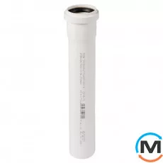 Труба каналізаційна Ostendorf HT-Safe white 50*250, Варіант: З розтрубом, Вид каналізації: Внутрішня, Тип каналізації: Проста, Колір: Білий, Діаметр (мм): 50, Товщина стінки (мм): 1.8, Довжина (мм): 250, Матеріал: Поліпропілен PPR, фото 