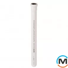 Труба каналізаційна Ostendorf HT-Safe white 50*500, Варіант: З розтрубом, Вид каналізації: Внутрішня, Тип каналізації: Проста, Колір: Білий, Діаметр (мм): 50, Товщина стінки (мм): 1.8, Довжина (мм): 500, Матеріал: Поліпропілен PPR, фото 