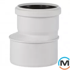 Редукция канализационная Ostendorf Skolan db 110/90, Вариант: Обычная, Вид канализации: Внутренняя, Тип канализации: Бесшумная, Модификация: 100/90, Исполнение: Для Skolan db, Цвет: Светло-серый, Диаметр (мм): 100, Материал: Полипропилен PPR, фото 