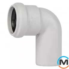 Коліно каналізаційне Ostendorf Skolan db 58х87, Вид каналізації: Внутрішня, Тип каналізації: Безшумна, Градус (град.): 90, Колір: Світло сірий, Діаметр (мм): 50, Матеріал: Поліпропілен PPR, фото 