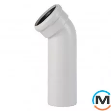 Колено канализационное Ostendorf Skolan db компенсационное 110х45, фото 