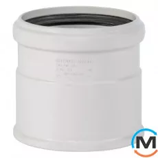 Муфта канализационная Ostendorf Skolan db Надвижная 125, Вариант: Надвижная, Вид канализации: Внутренняя, Тип канализации: Бесшумная, Цвет: Светло-серый, Диаметр (мм): 125, Материал: Полипропилен PPR, фото 