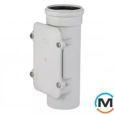 Ревизия канализационная Ostendorf Skolan db 125, Вид канализации: Внутренняя, Тип канализации: Бесшумная, Диаметр (мм): 125, Материал: Полипропилен PPR, фото 