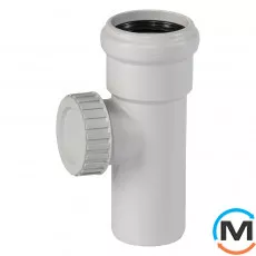 Ревізія каналізаційна Ostendorf Skolan db 58, Вид каналізації: Внутрішня, Тип каналізації: Безшумна, Діаметр (мм): 50, Матеріал: Поліпропілен PPR, фото 