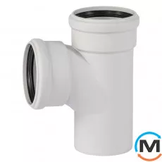 Трійник каналізаційний Ostendorf Skolan db 110/110х87, Вид каналізації: Внутрішня, Тип каналізації: Безшумна, Градус (град.): 90, Модифікація: 100/100х87, Колір: Світло сірий, Діаметр (мм): 100, Матеріал: Поліпропілен PPR, фото 