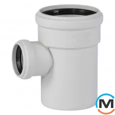 Трійник каналізаційний Ostendorf Skolan db 110/58х87, Вид каналізації: Внутрішня, Тип каналізації: Безшумна, Градус (град.): 90, Модифікація: 100/50х87, Колір: Світло сірий, Діаметр (мм): 100, Матеріал: Поліпропілен PPR, фото 