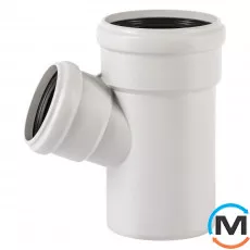 Трійник каналізаційний Ostendorf Skolan db 110/70х67, Вид каналізації: Внутрішня, Тип каналізації: Безшумна, Градус (град.): 67, Модифікація: 100/70х67, Колір: Світло сірий, Діаметр (мм): 100, Матеріал: Поліпропілен PPR, фото 