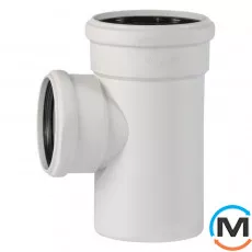 Тройник канализационный Ostendorf Skolan db 125/110х87, Вид канализации: Внутренняя, Тип канализации: Бесшумная, Градус (град.): 90, Модификация: 125/100х87, Цвет: Светло-серый, Диаметр (мм): 125, Материал: Полипропилен PPR, фото 