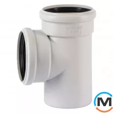 Трійник каналізаційний Ostendorf Skolan db 125/125х87, Вид каналізації: Внутрішня, Тип каналізації: Безшумна, Градус (град.): 90, Модифікація: 125/125х87, Колір: Світло сірий, Діаметр (мм): 125, Матеріал: Поліпропілен PPR, фото 