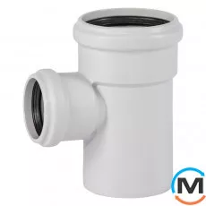 Трійник каналізаційний Ostendorf Skolan db 90/58х87, Вид каналізації: Внутрішня, Тип каналізації: Безшумна, Градус (град.): 90, Модифікація: 90/50х87, Колір: Світло сірий, Діаметр (мм): 90, Матеріал: Поліпропілен PPR, фото 