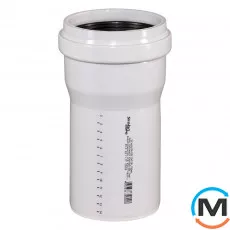 Труба каналізаційна Ostendorf Skolan db 110х150, Варіант: З розтрубом, Вид каналізації: Внутрішня, Тип каналізації: Безшумна, Колір: Світло сірий, Діаметр (мм): 100, Товщина стінки (мм): 5.3, Довжина (мм): 150, Матеріал: Поліпропілен PPR, фото 