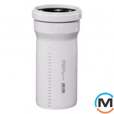 Труба канализационная Ostendorf Skolan db 125х250, Вариант: С раструбом, Вид канализации: Внутренняя, Тип канализации: Бесшумная, Цвет: Светло-серый, Диаметр (мм): 125, Толщина стенки (мм): 5.3, Длина (мм): 250, Материал: Полипропилен PPR, фото 