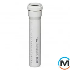 Труба каналізаційна Ostendorf Skolan db 58х250, Варіант: З розтрубом, Вид каналізації: Внутрішня, Тип каналізації: Безшумна, Колір: Світло сірий, Діаметр (мм): 50, Товщина стінки (мм): 4, Довжина (мм): 250, Матеріал: Поліпропілен PPR, фото 