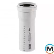 Труба канализационная Ostendorf Skolan db 75х150, Вариант: С раструбом, Вид канализации: Внутренняя, Тип канализации: Бесшумная, Цвет: Светло-серый, Диаметр (мм): 75, Толщина стенки (мм): 4.5, Длина (мм): 150, Материал: Полипропилен PPR, фото 