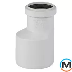 Редукция канализационная Ostendorf Skolan db для HT 75/58, Вариант: Обычная, Вид канализации: Внутренняя, Тип канализации: Бесшумная, Модификация: 75/50, Исполнение: С Skolan db на HT-Safe, Цвет: Светло-серый, Диаметр (мм): 75, Материал: Полипропилен PPR, фото 