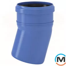 Коліно Valsir Triplus Ø50 15°, Градус (град.): 15, Діаметр (мм): 50, фото 