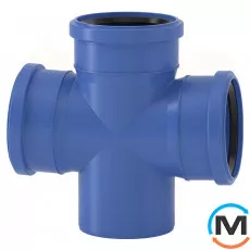 Хрестовина Valsir Triplus Ø110/110/110 87°30', Градус (град.): 87, Модифікація: 110/110/110, Діаметр (мм): 110, фото 