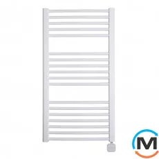 Електричний сушарка для рушників Luxrad BASIC G 1200x500 тен (300 Вт) білий, прихований монтаж, праворуч, Висота (мм): 1200, Модифікація: скрытый монтаж, Виконання: Правий, Макс. потужність (Вт): 300, фото 