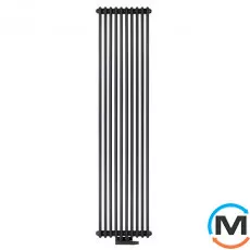 Радиатор Luxrad COLUMNUS трехтрубный 2000x470 ZDC черный матовый структурный, Исполнение: Вертикальный, Цвет: Черный, Высота (мм): 2000, Количество рядов: 3, Длина (мм): 470, фото 