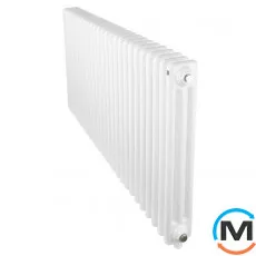 Радіатор Luxrad COLUMNUS тритрубний 600x1190 ZDP білий, Виконання: Горизонтальний, Колір: Білий, Висота (мм): 600, Кількість рядів: 3, Довжина (мм): 1190, фото 