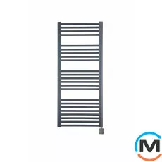 Електричний сушка для рушників Luxrad REGULAR 1160x500 антрацит RAL 7016, тен (600 Вт) прихований монтаж, праворуч, Висота (мм): 1160, Модифікація: скрытый монтаж, Виконання: Правий, фото 