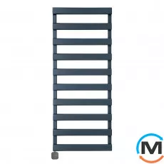 Електричний сушка для рушників Luxrad SCALA NEW 1230x500 антрацит RAL 7016, тен (600 Вт) прихований монтаж, зліва, Колір: Антрацит, Висота (мм): 1230, Модифікація: скрытый монтаж, Виконання: Лівий, фото 