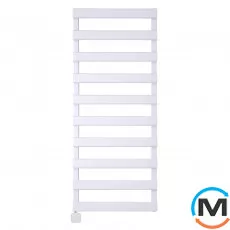 Електричний сушка для рушників Luxrad SCALA NEW 1230x500 білий RAL 9003, тен (600 Вт) прихований монтаж, зліва, Колір: Білий, Висота (мм): 1230, Модифікація: скрытый монтаж, Виконання: Лівий, фото 