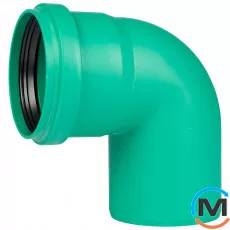 Колено канализационное Ostendorf KG2000B 100х87°, Градус (град.): 87, Диаметр (мм): 100, фото 