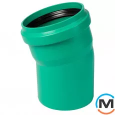 Коліно каналізаційне Ostendorf KG2000B 200х15°, Градус (град.): 15, Діаметр (мм): 200, фото 