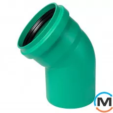 Коліно каналізаційне Ostendorf KG2000B 200х45°, Градус (град.): 45, Діаметр (мм): 200, фото 