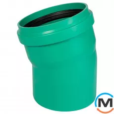 Коліно каналізаційне Ostendorf KG2000B 250х15°, Градус (град.): 15, Діаметр (мм): 250, фото 