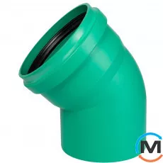 Колено канализационное Ostendorf KG2000B 315х45°, Градус (град.): 45, Диаметр (мм): 315, фото 