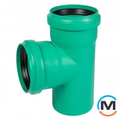 Трійник каналізаційний Ostendorf KG2000EA 150х150 87°, Градус (град.): 87, Діаметр (мм): 160, Модифікація: 150х150 87°, фото 