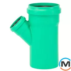 Трійник каналізаційний Ostendorf KG2000EA 200х110 45°, Градус (град.): 45, Діаметр (мм): 200, Модифікація: 200х110 45°, фото 