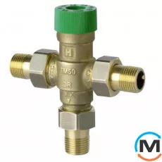 Клапан Resideo (Honeywell) змішувальний TM50-1/2A (з накидними гайками), фото 