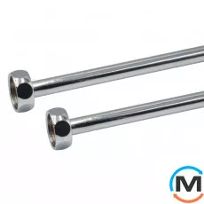 Трубка Albertoni хромована Ø10 1/2"х1/2" ВР L = 0,5 м 130/1, Довжина (см): 50, фото 