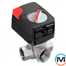 Кран з електроприводом Mastino PRO (трьохходовий) 220В 1", Діаметр різьблення: 1", фото 