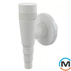 Сифон Alca Plast для стиральної/сушильної/посудомийної машинки зовнішній білий з вентиляційним клапаном, фото 