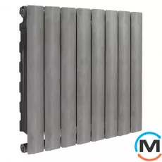 Радіатор опалення Fondital алюмінієвий (8 секцій) BLITZ SUPER B4 PURE METAL 500/100, Колір: Сірий, Міжосьова відстань (мм): 500, Кількість секцій: 8, фото 