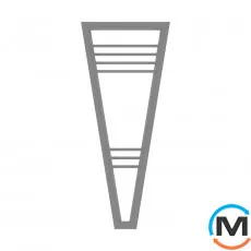 Сушка для рушників Genesis-Aqua Catalina 1400x600x200 графіт, Колір: Графіт, фото 