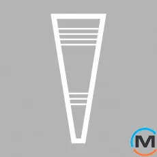 Сушка для рушників Genesis-Aqua Catalina 1400x600x200 білий, Колір: Білий, фото 