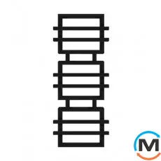 Сушка для рушників Genesis-Aqua Fadey 1400x630 чорний, Колір: Чорний, фото 