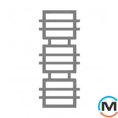 Сушка для рушників Genesis-Aqua Fadey 1400x630 графіт, Колір: Графіт, фото 