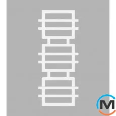 Сушка для рушників Genesis-Aqua Fadey 1400x630 білий, Колір: Білий, фото 