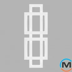 Сушка для рушників Genesis-Aqua Graf 1400x500 білий, Колір: Білий, фото 